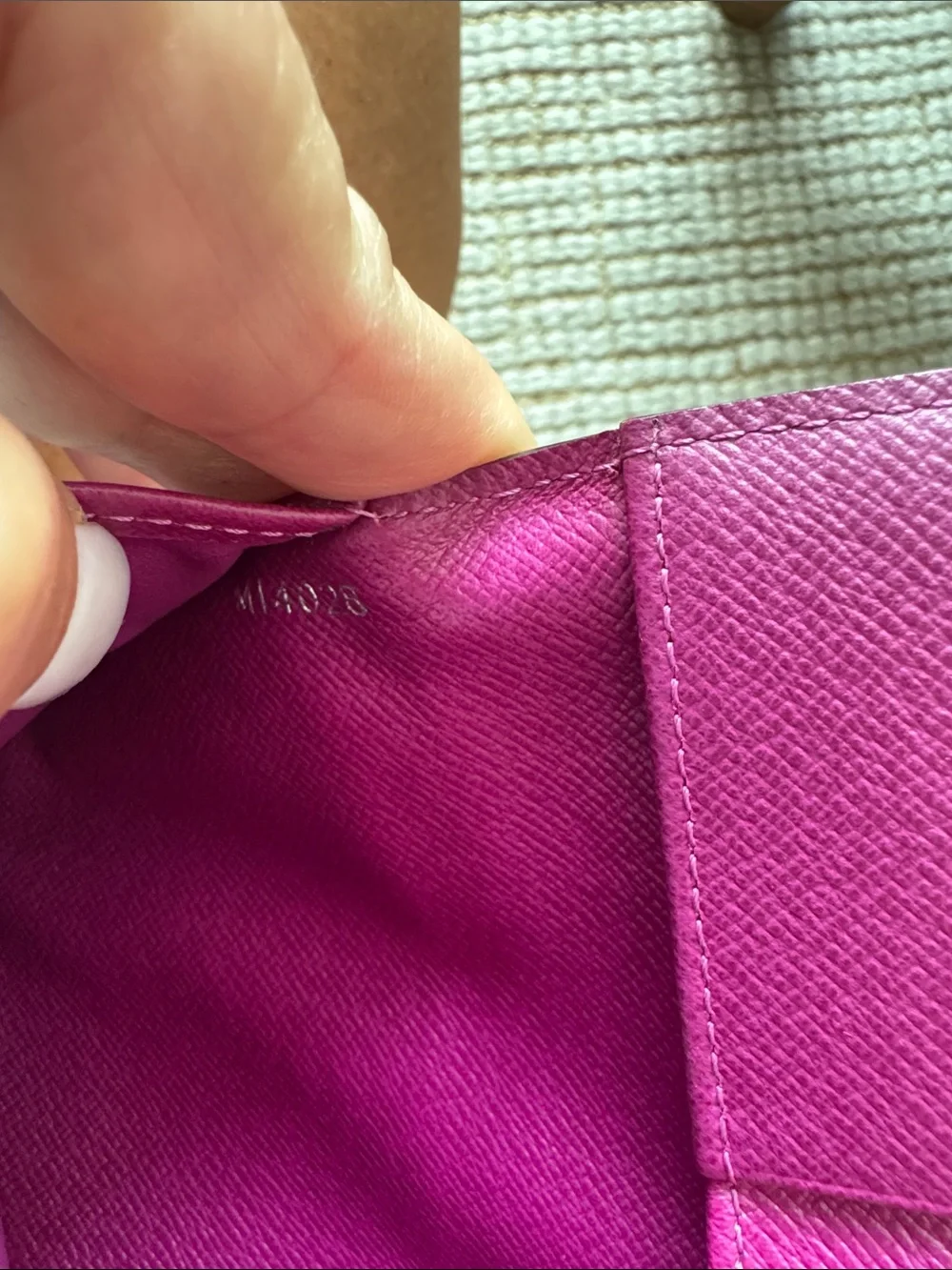 Louis Vuitton Deep Plum Epi Leather Clasp Wallet